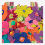 Borsa in cotone con inserti in ricamo DLPJKCS04ET MULTI PERO 