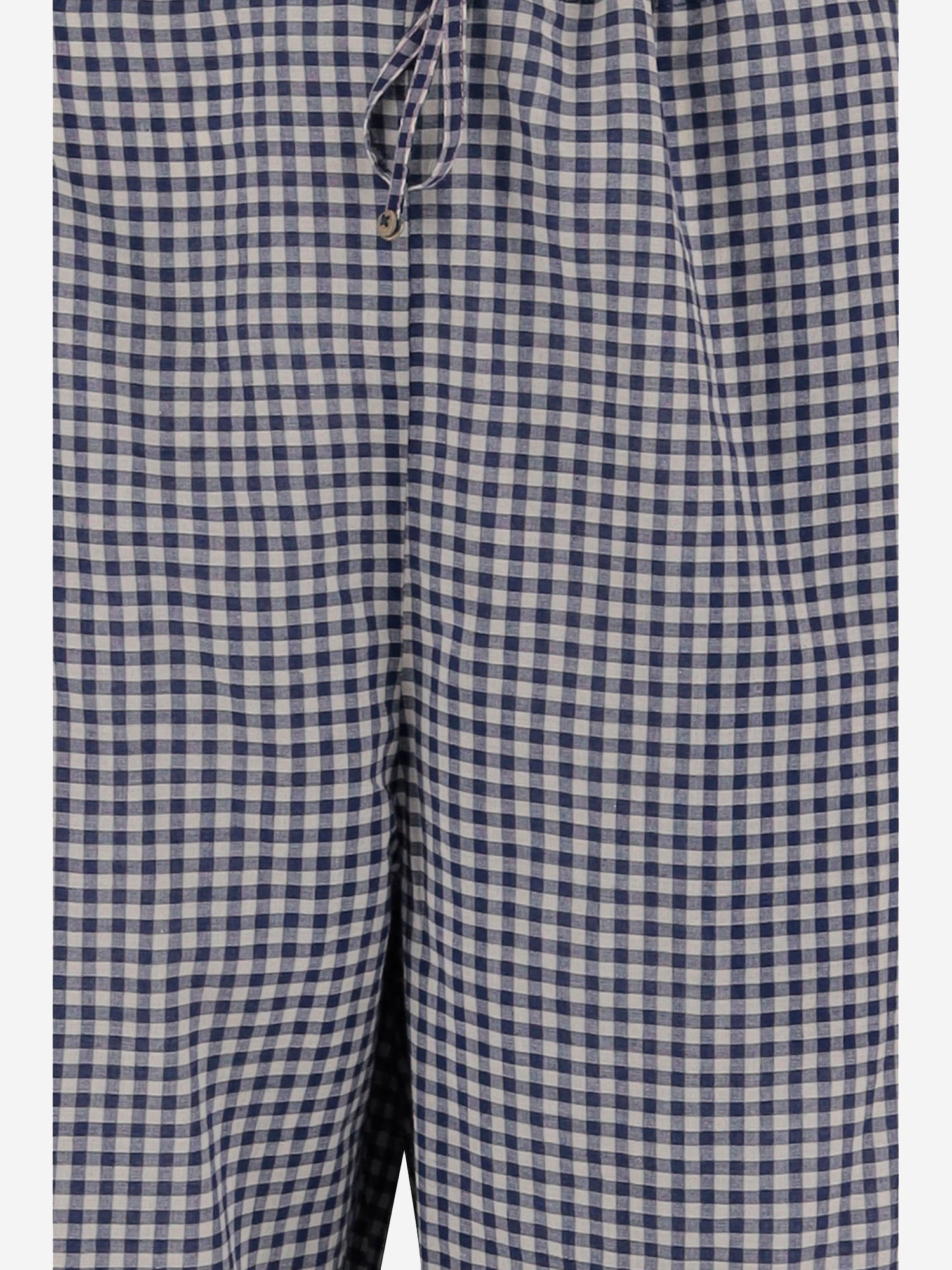 Pantaloni a scacchi in cotone DLWPBCUK01 MULTI PERO 