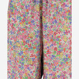 PANTALONI IN SETA CON MOTIVO FLOREALE DLWPBSUF03 MULTI PERO 