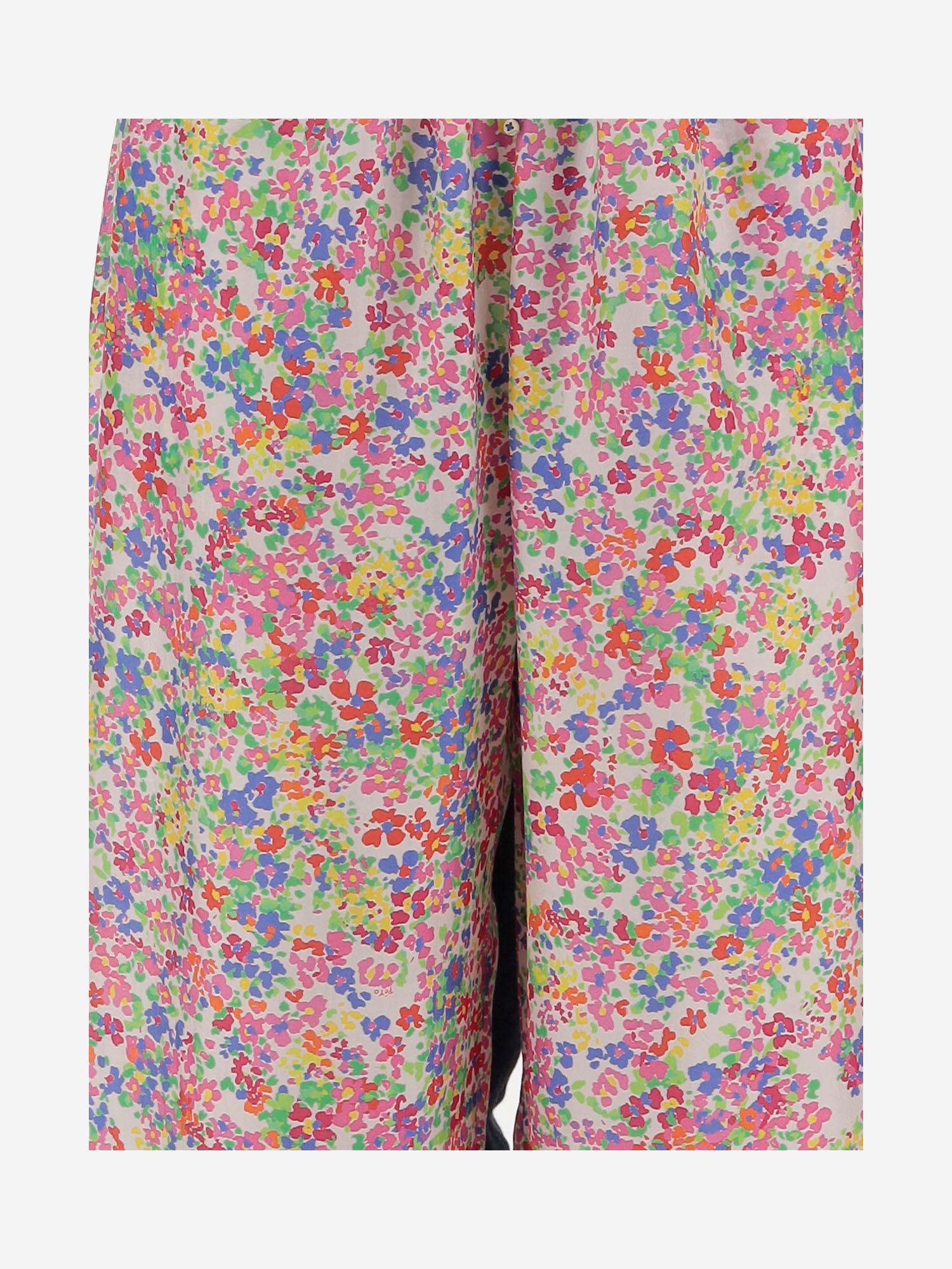 PANTALONI IN SETA CON MOTIVO FLOREALE DLWPBSUF03 MULTI PERO 