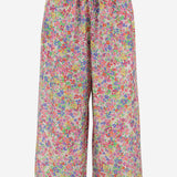 PANTALONI IN SETA CON MOTIVO FLOREALE DLWPBSUF03 MULTI PERO 