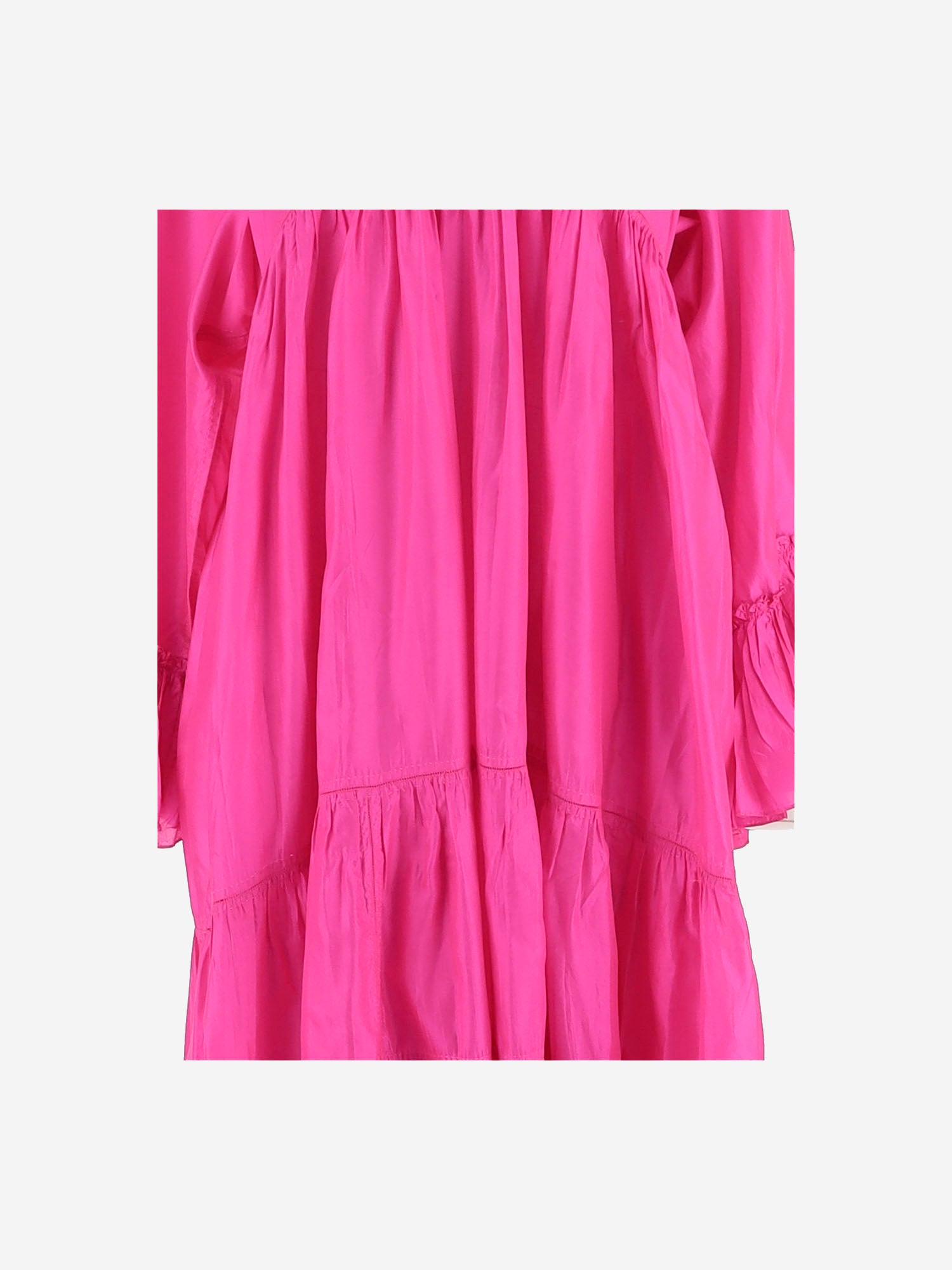 ABITO LUNGO IN SETA DLWPDFRL01 FUCSIA PERO 