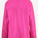 Giacca doppiopetto in seta DLWPJMA04E FUCSIA PERO 
