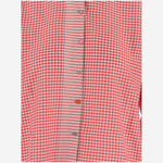 CAMICIA A QUADRI IN misto seta COTONE DLWPLSPLA02 WHITERED PERO 