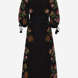 ABITO KEILA IN LINO KEILA BLACK PHILIPPA 1970 