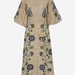 Abito Renee in lino con ricami floreali RENEECRU ECRU PHILIPPA 1970 