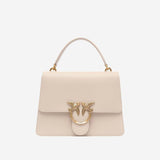 BORSA A MANO  IN PELLE CON LOGO 100066 A0F1C50Q PINKO 