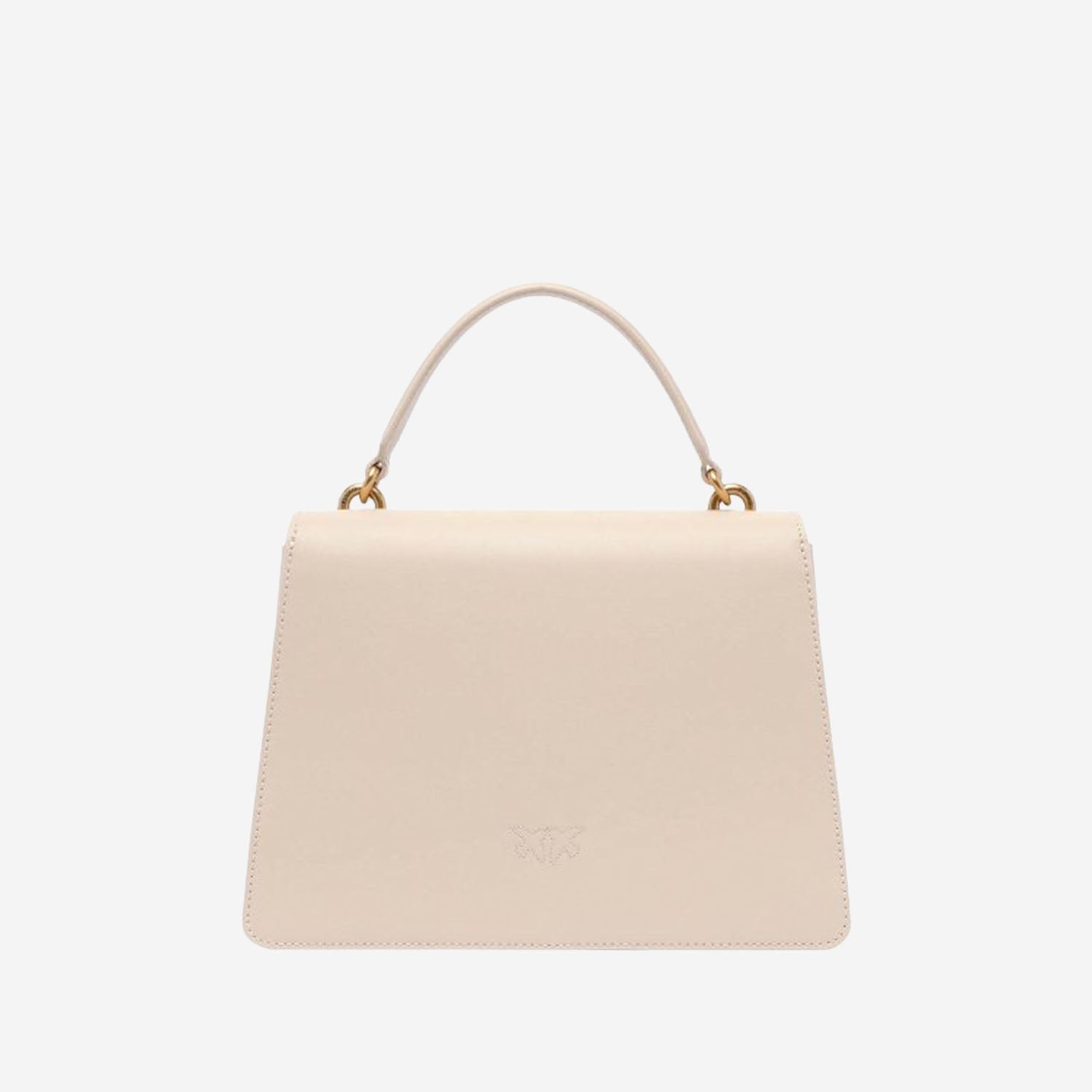 BORSA A MANO  IN PELLE CON LOGO 100066 A0F1C50Q PINKO 
