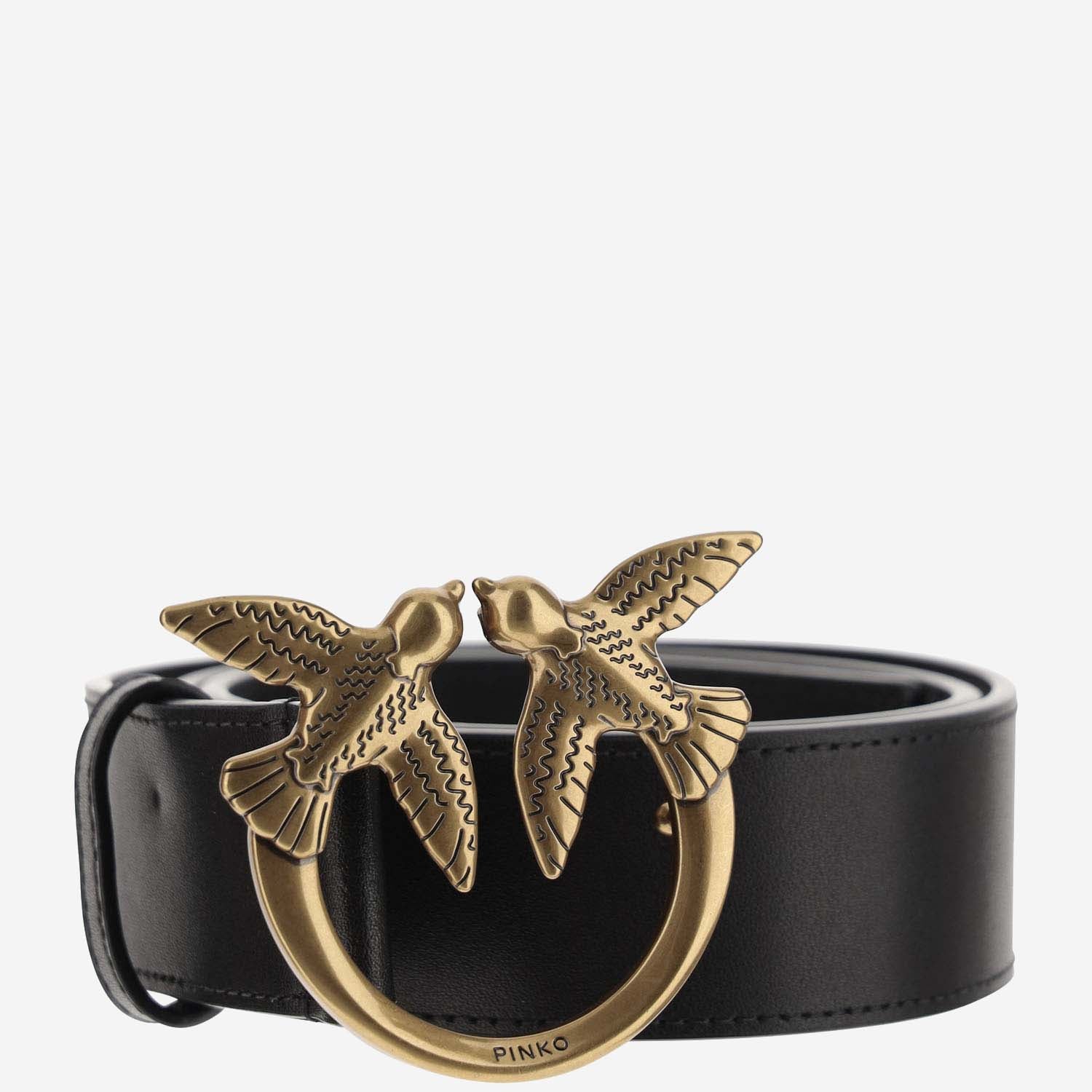 CINTURA IN PELLE CON LOGO 100120 A0F1Z99Q PINKO 