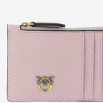 PORTA CARTE LOVE BIRDS IN PELLE 100251 A0F1P26Q PINKO 