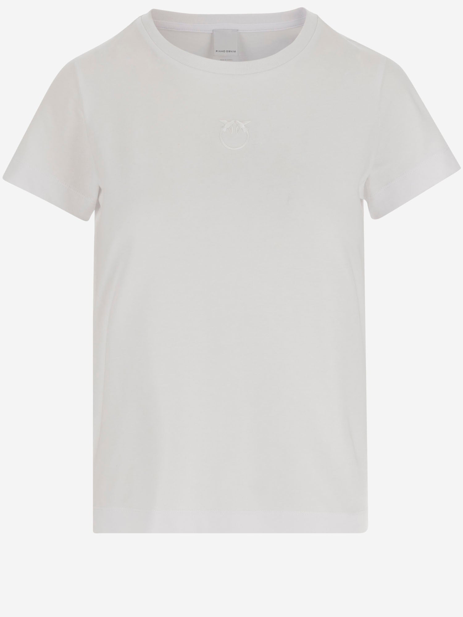 T-SHIRT BUSSOLOTTO IN COTONE CON LOGO 100355 A339Z05 PINKO 