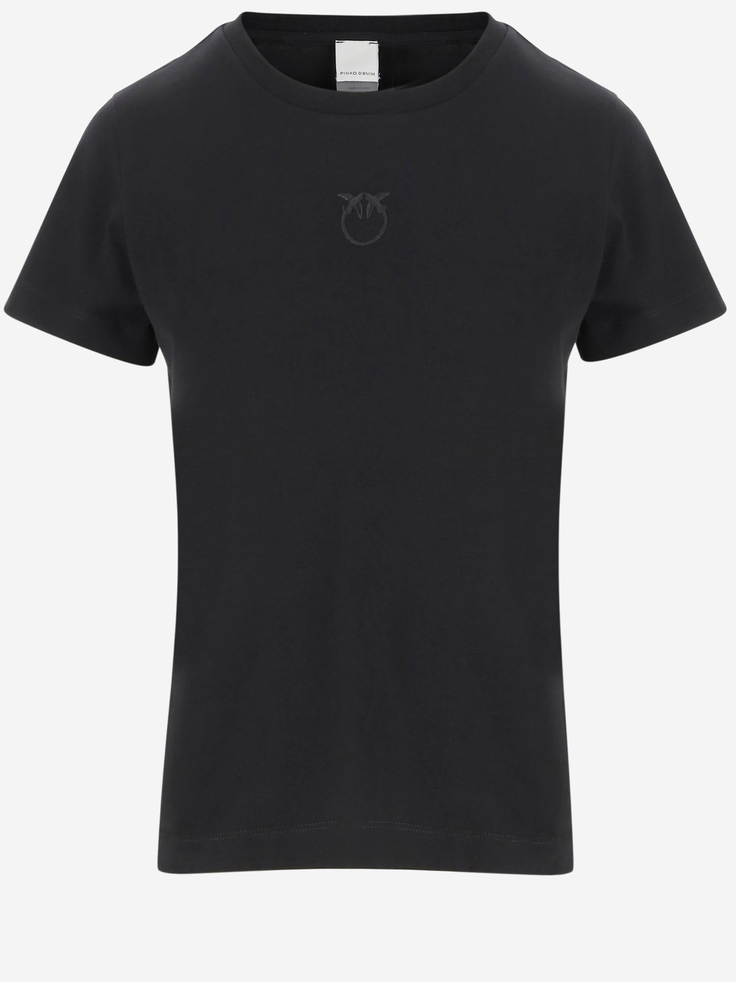 T-SHIRT BUSSOLOTTO IN COTONE CON LOGO 100355 A339Z99 PINKO 