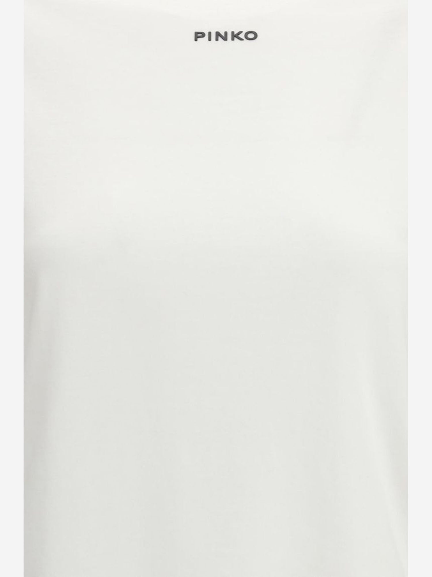 T-SHIRT BASICO IN COTONE CON LOGO 100373 A34FZ05 PINKO 