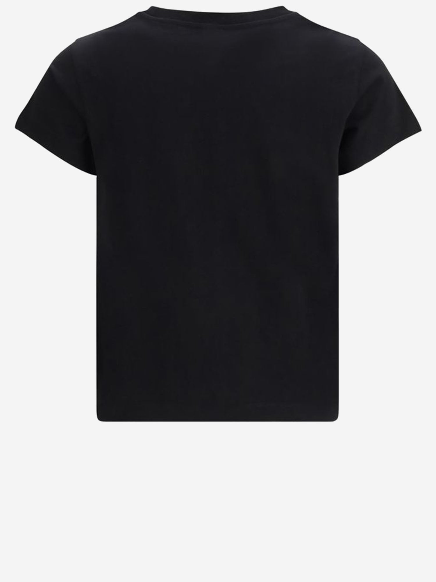 T-SHIRT BASICO IN COTONE CON LOGO 100373 A34FZ99 PINKO 
