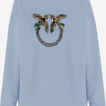 FELPA IN COTONE CON LOGO 100534 A33GE87 PINKO 