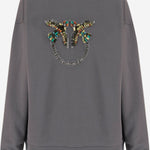 FELPA IN COTONE CON LOGO 100534 A33GK10 PINKO 