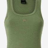 CANOTTA CALCOLATORE IN COTONE STRETCH 100807 A338U84 PINKO 