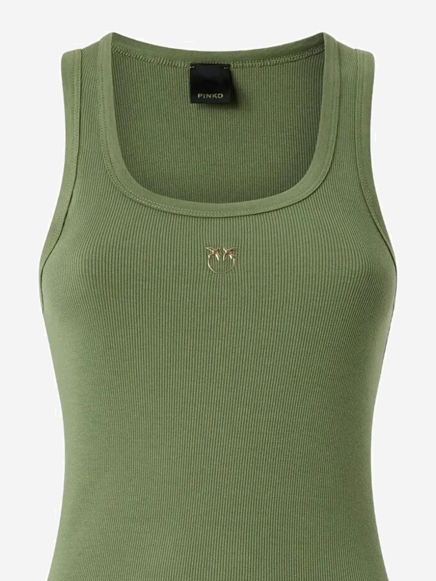 CANOTTA CALCOLATORE IN COTONE STRETCH 100807 A338U84 PINKO 