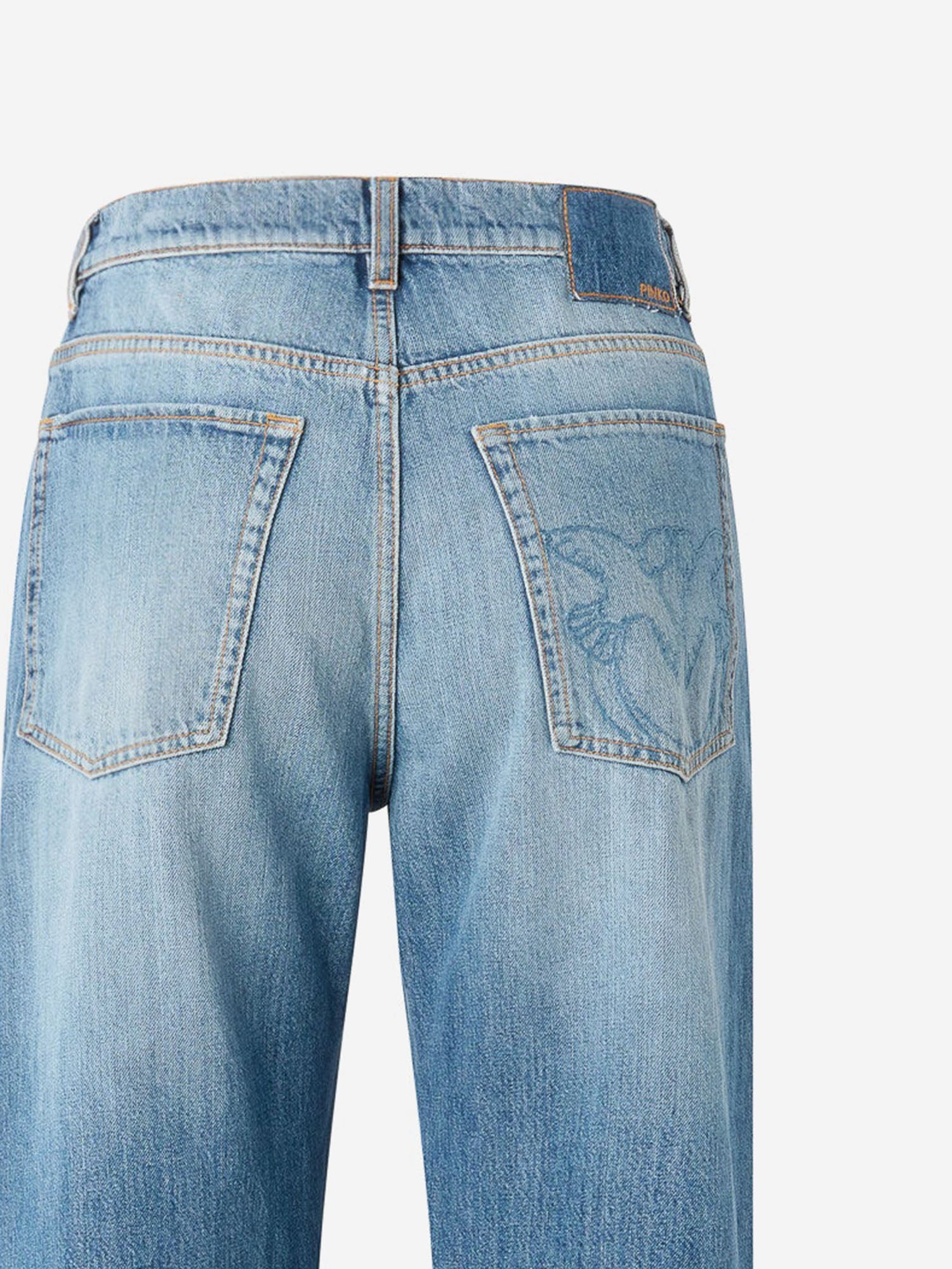 JEANS WANDA IN DENIM DI COTONE 101733 A323PJO PINKO 