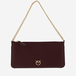 POCHETTE IN PELLE CON LOGO 102747 A0F1R49Q PINKO 
