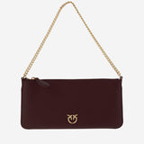 POCHETTE IN PELLE CON LOGO 102747 A0F1R49Q PINKO 