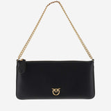 POCHETTE IN PELLE CON LOGO 102747 A0F1Z99Q PINKO 
