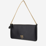 POCHETTE IN PELLE CON LOGO 102747 A0F1Z99Q PINKO 