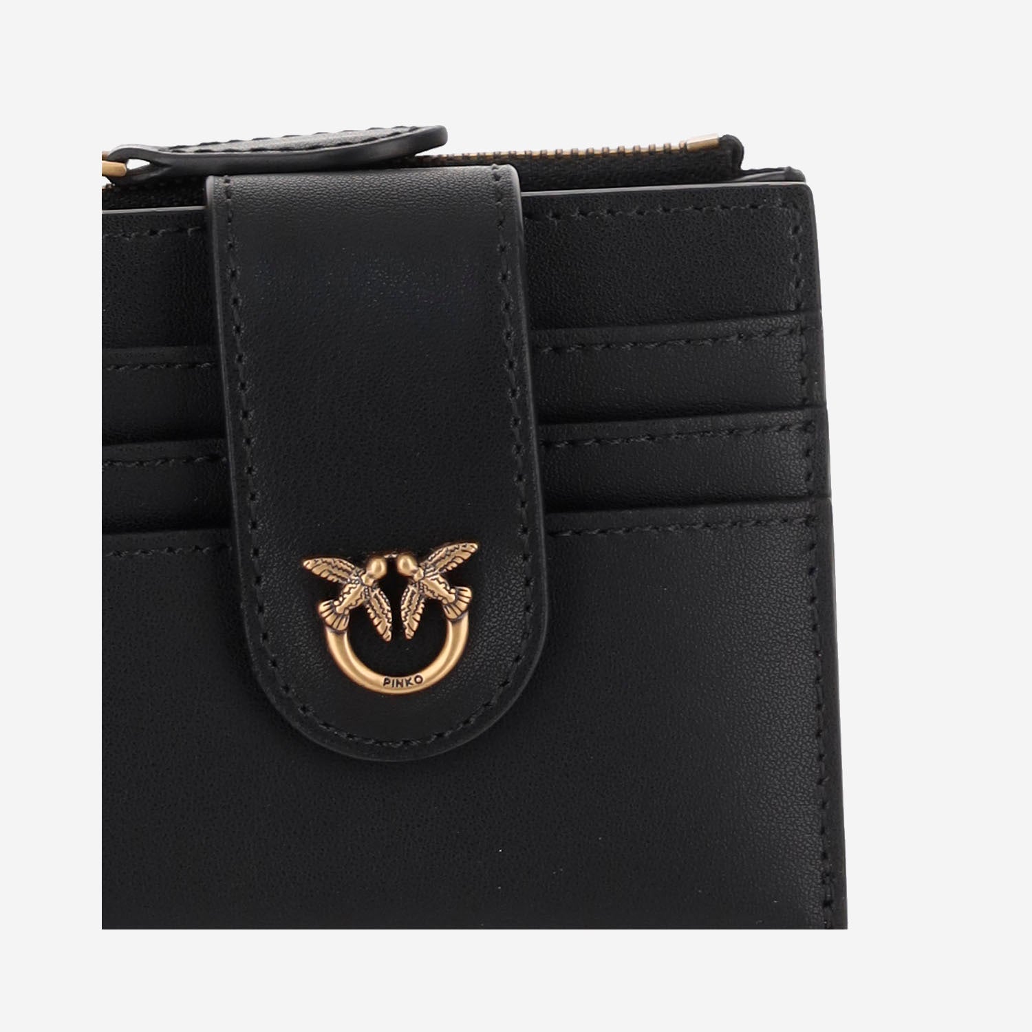 PORTAFOGLIO IN PELLE CON LOGO 103610 A0F1Z99Q PINKO 