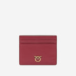 Portacarte in pelle con logo 103762 A315RR8Y PINKO 