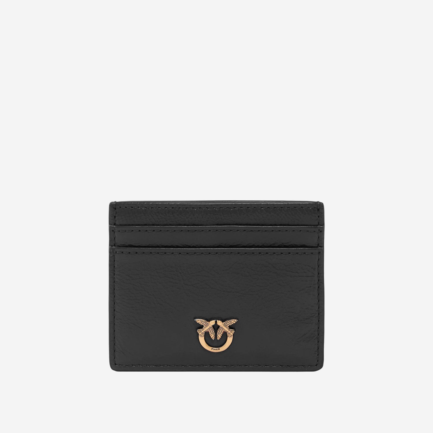 Portacarte in pelle con logo 103762 A315Z99Y PINKO 