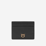 Portacarte in pelle con logo 103762 A315Z99Y PINKO 