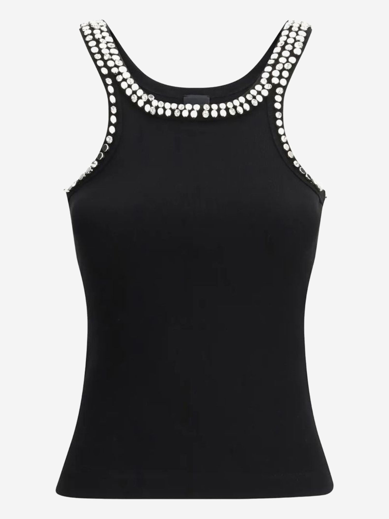Top a costine con ricami gioiello 104109 A35YZ99 PINKO 