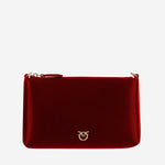 POCHETTE IN PELLE CON LOGO 104277 A0F1RR8Q PINKO 