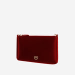 POCHETTE IN PELLE CON LOGO 104277 A0F1RR8Q PINKO 