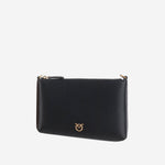 POCHETTE IN PELLE CON LOGO 104277 A0F1Z99Q PINKO 