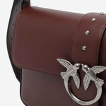 BORSA A SPALLA IN PELLE CON LOGO 104524 A0QOR49O PINKO 