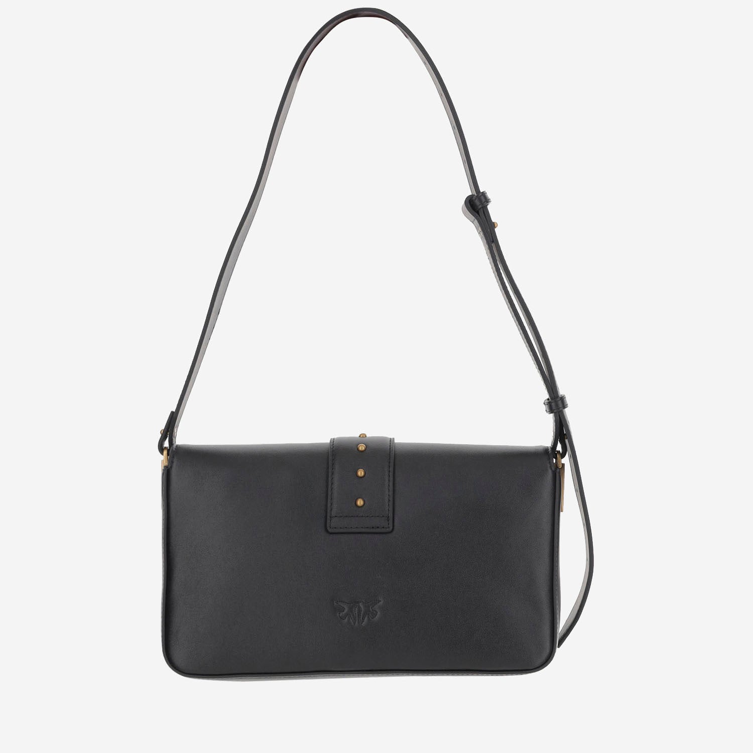 BORSA A SPALLA IN PELLE CON LOGO 104524 A0QOZ99Q PINKO 