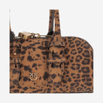 Borsa bowling Escape Horizontal in pelle scamosciata 105334 A32AM35Q PINKO 