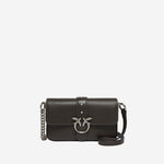 BORSA LOVE ONE IN PELLE CON LOGO 105353 A0QOZ99O PINKO 