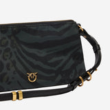 BORSA A TRACOLLA CON STAMPA ANIMALIER 105359 A35GSD1Q PINKO 
