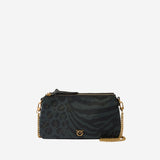 BORSA A TRACOLLA CON STAMPA ANIMALIER 105359 A35GSD1Q PINKO 