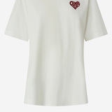 T-shirt con lettering Amore in strass 105526 A33IZR2 PINKO 