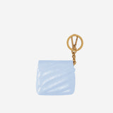 CUSTODIA AIRPODS LOVE BAG PUFF IN PELLE LUCIDA 105869 A37OE37Q PINKO 