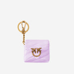 CUSTODIA AIRPODS LOVE BAG PUFF IN PELLE LUCIDA 105869 A37OP26Q PINKO 