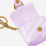 CUSTODIA AIRPODS LOVE BAG PUFF IN PELLE LUCIDA 105869 A37OP26Q PINKO 