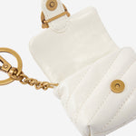CUSTODIA AIRPODS LOVE BAG PUFF IN PELLE LUCIDA 105869 A37OZ14Q PINKO 