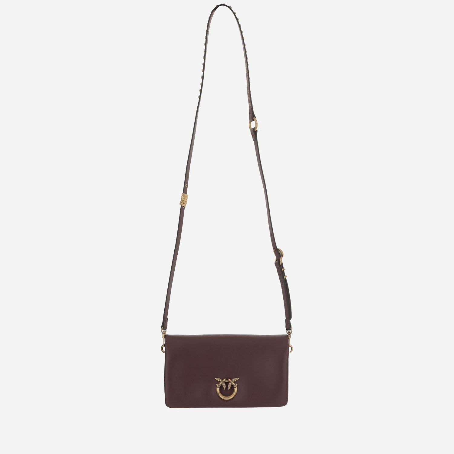 BORSA IN PELLE CON LOGO 106023 A0QOR49Q PINKO 