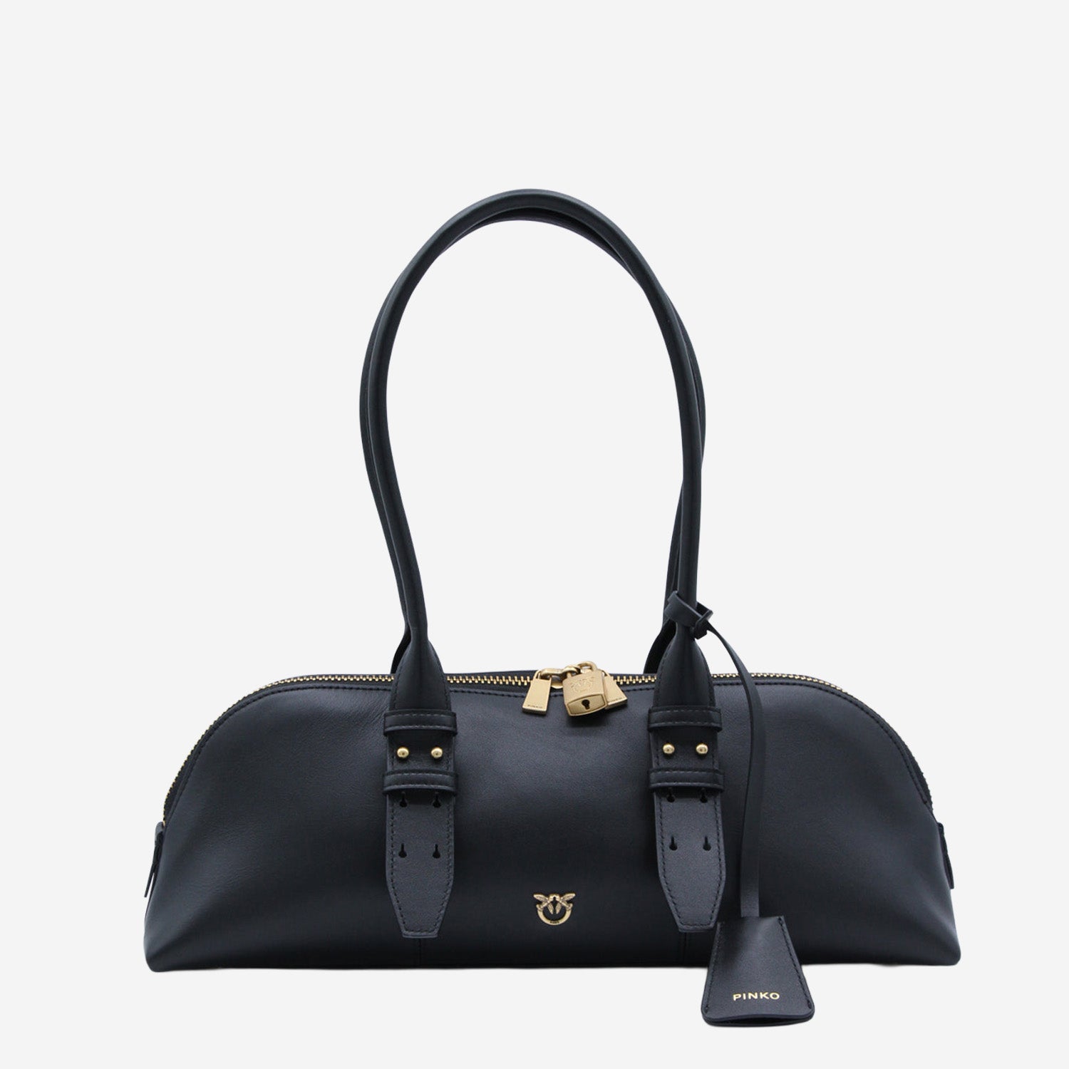 Borsa bowling Escape Horizontal in pelle 106169 A0QOZ99Q PINKO 