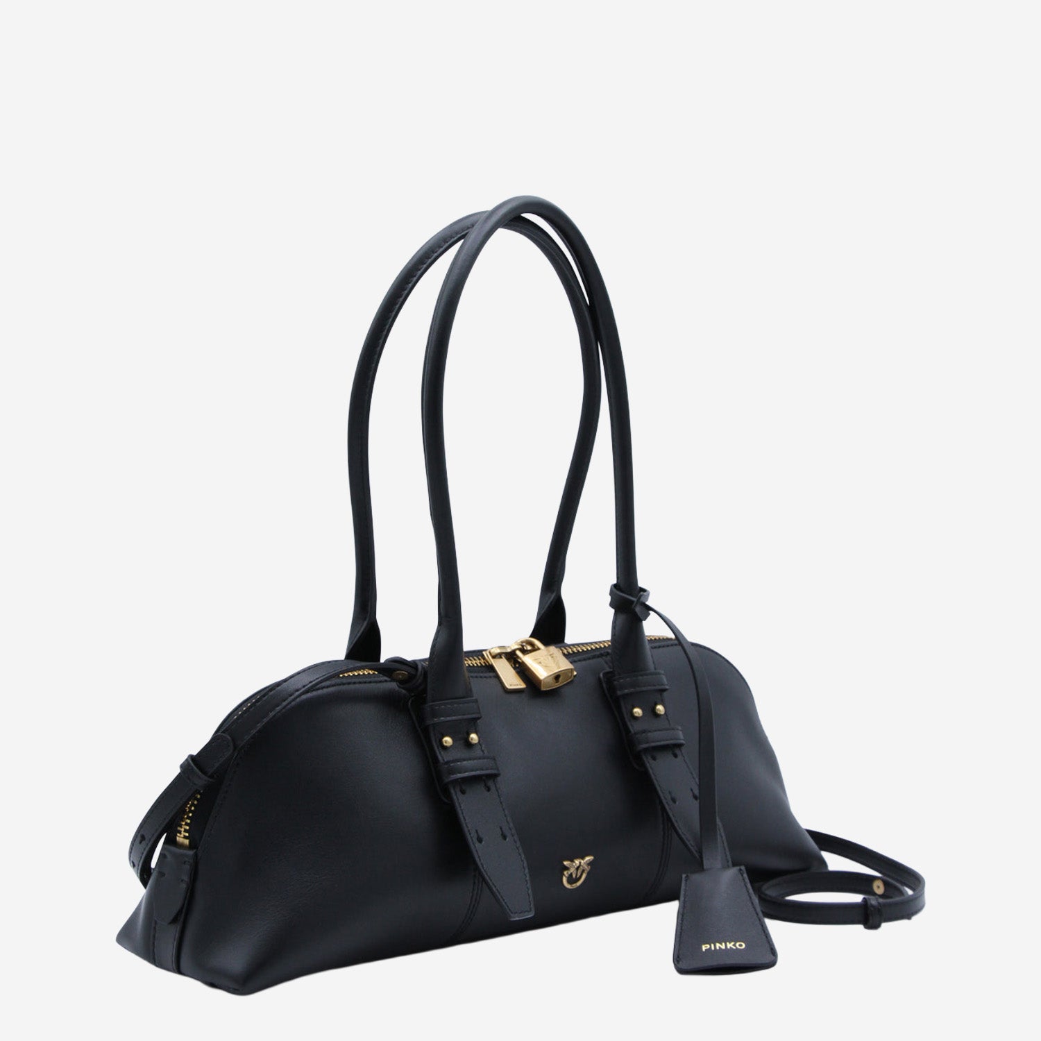Borsa bowling Escape Horizontal in pelle 106169 A0QOZ99Q PINKO 
