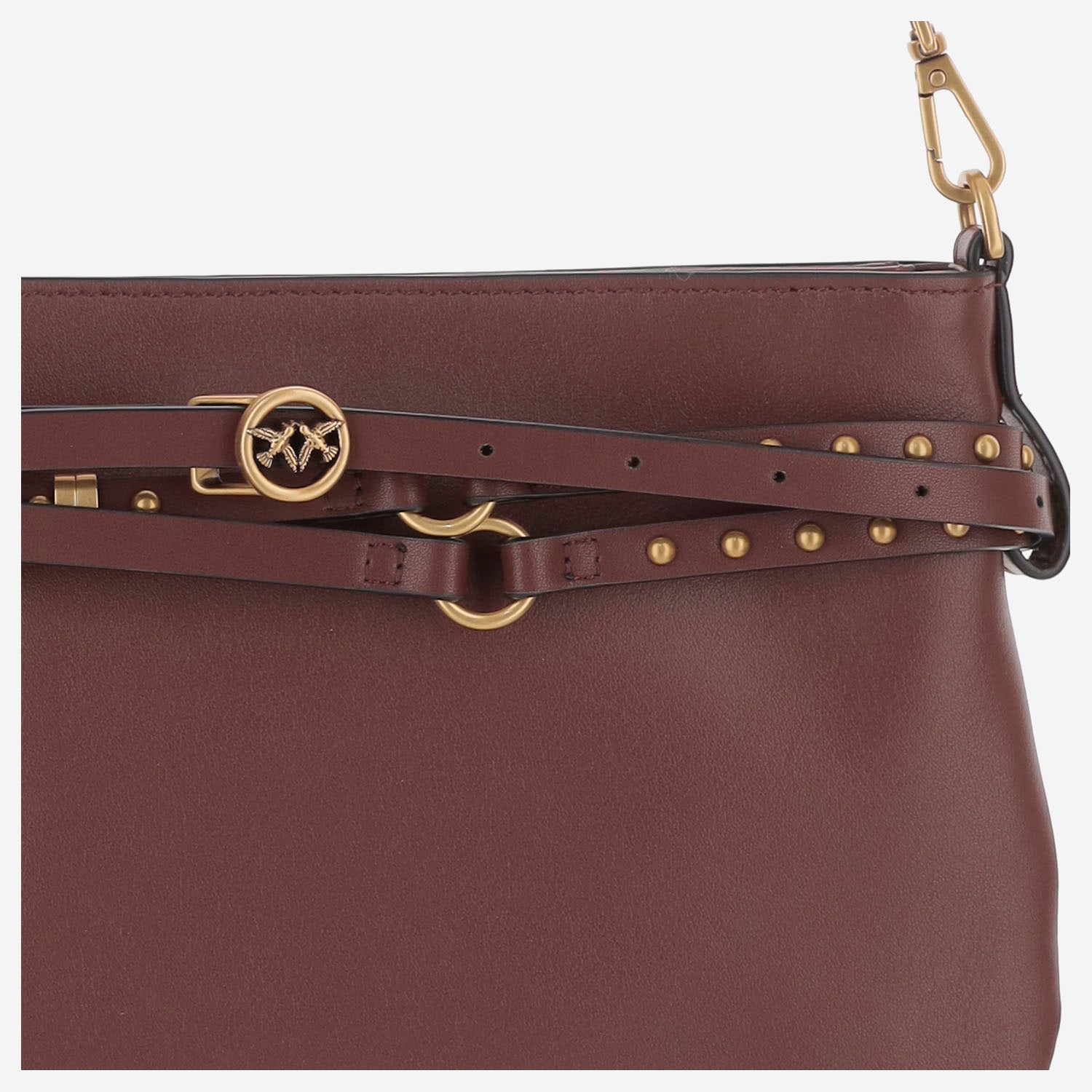BORSA A SPALLA IN PELLE 106177 A0QOR49Q PINKO 